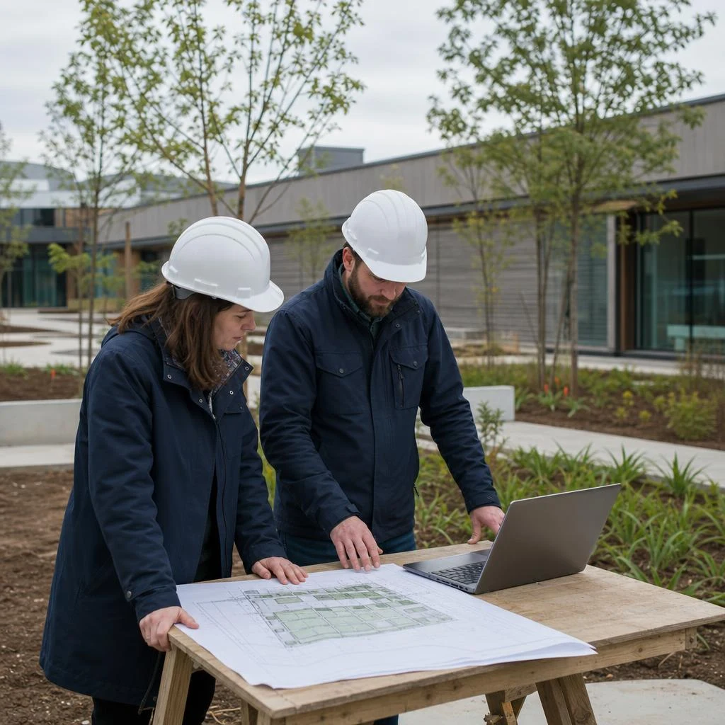 Landscape architecture plans and design work