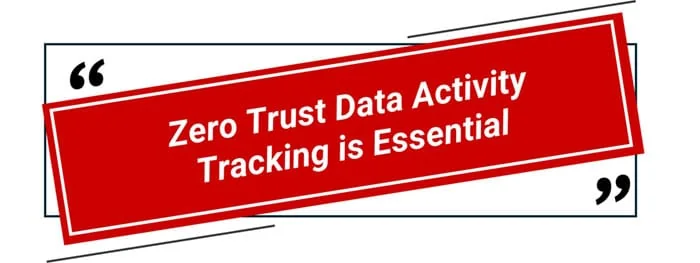 Zero Trust Data Activity Tracking is Essential